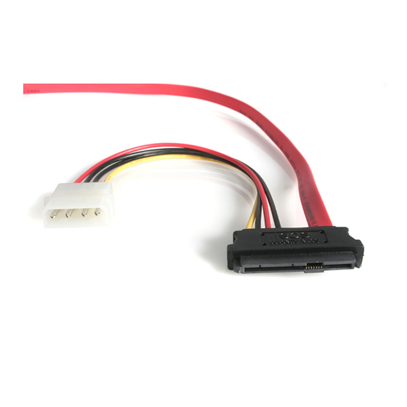 StarTech SAS729PW18 18in SAS 29 Pin to SATA Cable with LP4 Power